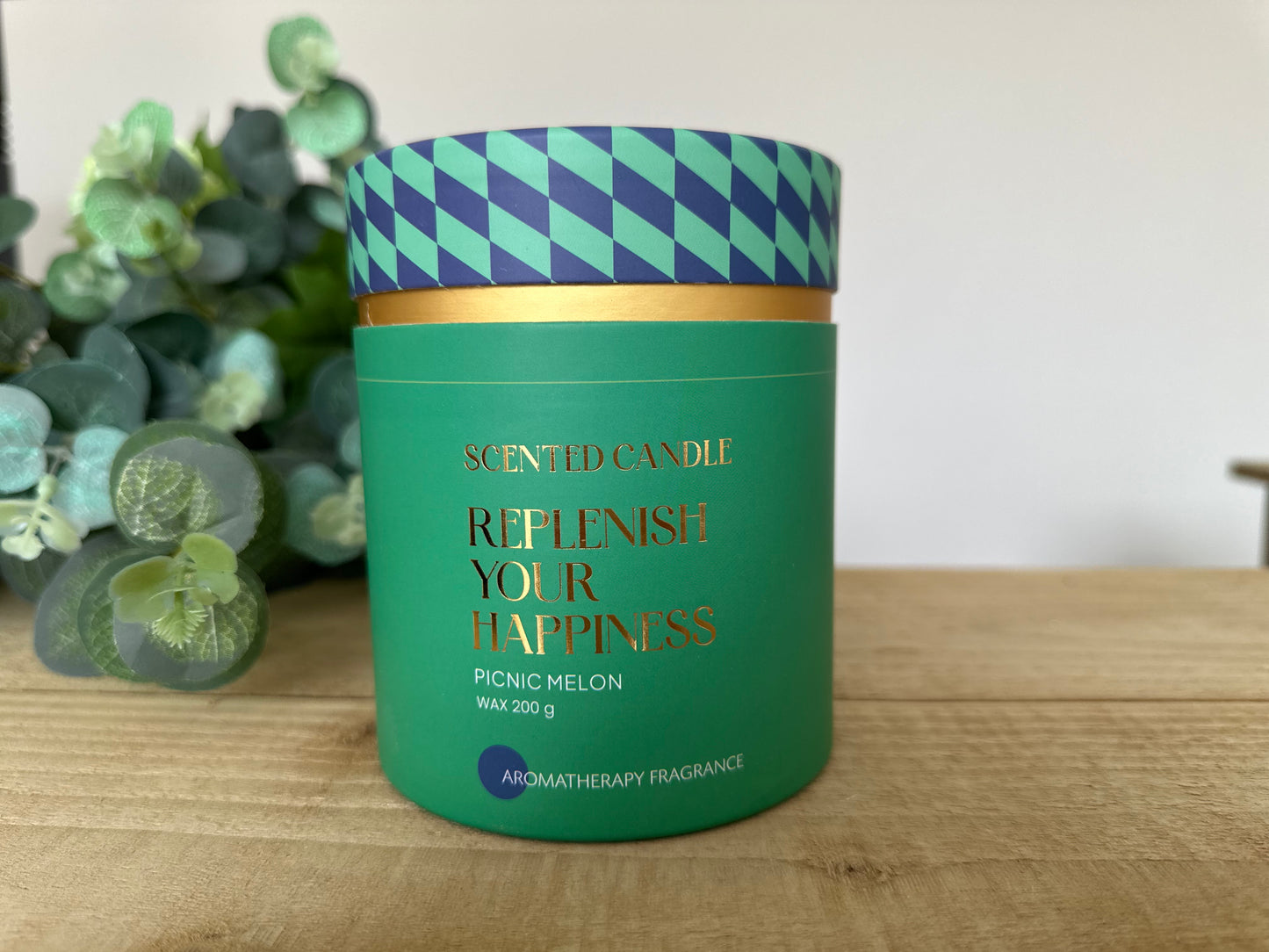 Aromatherapy Scented Votive Candle in Gift Box - Picnic Melon.Wax