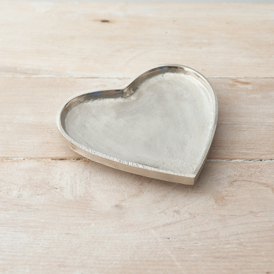Silver Heart Décor Plate (15cm)