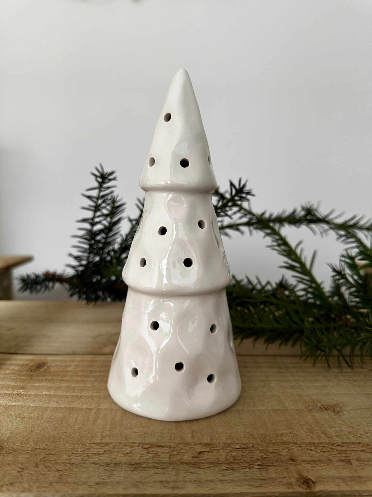 Light Up Ceramic Christmas Tree x3