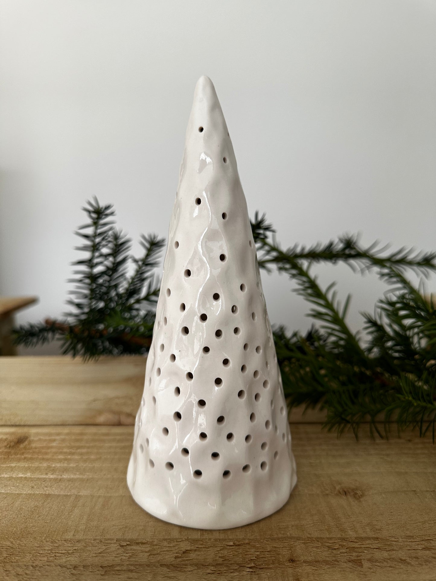 Light Up Ceramic Christmas Tree x3