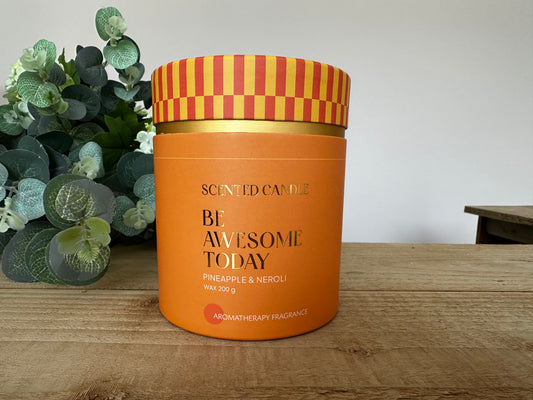 Aromatherapy Scented Votive Candle in Gift Box - Pineapple & Neroli.Wax