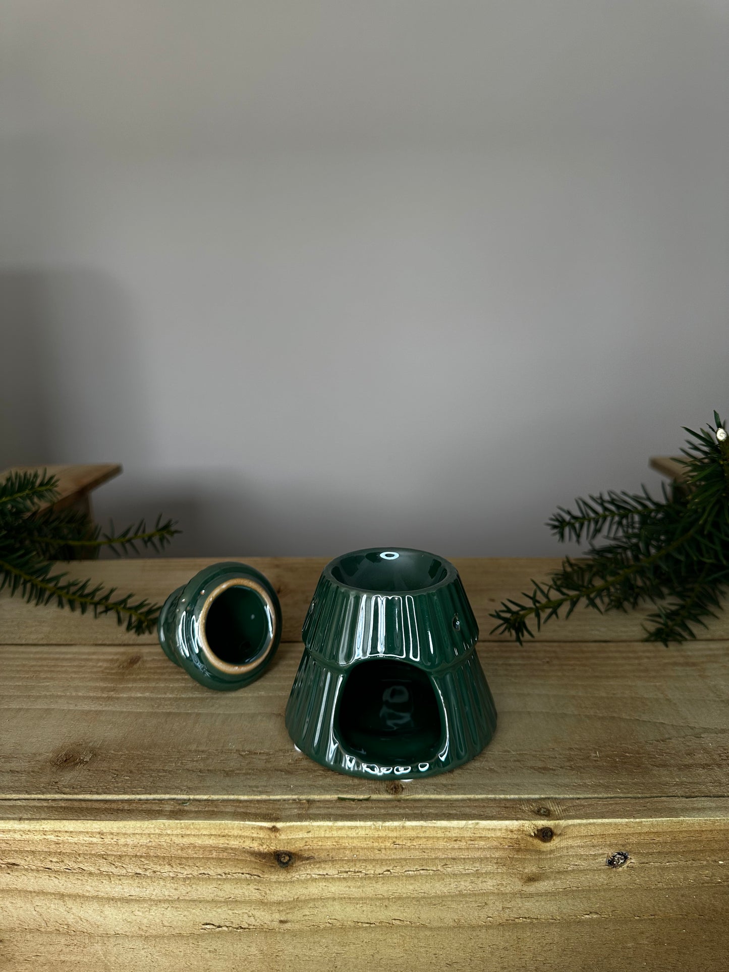 Green Christmas Tree Wax Melt Burner