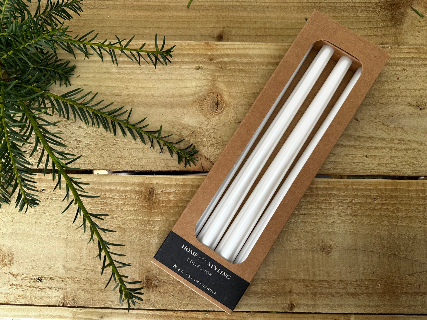 Pearlescent Tapered Dinner Candles 30cm (Box of 4)