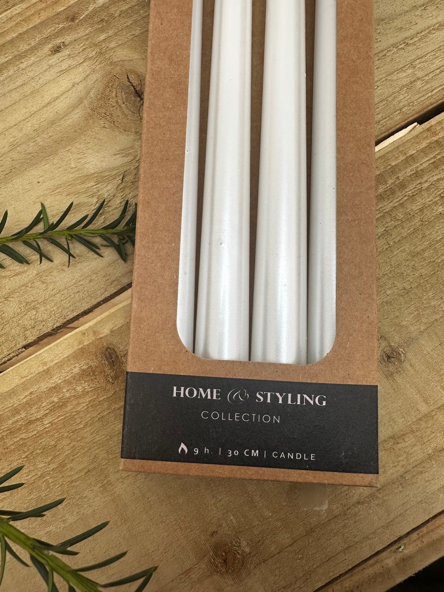 Pearlescent Tapered Dinner Candles 30cm (Box of 4)