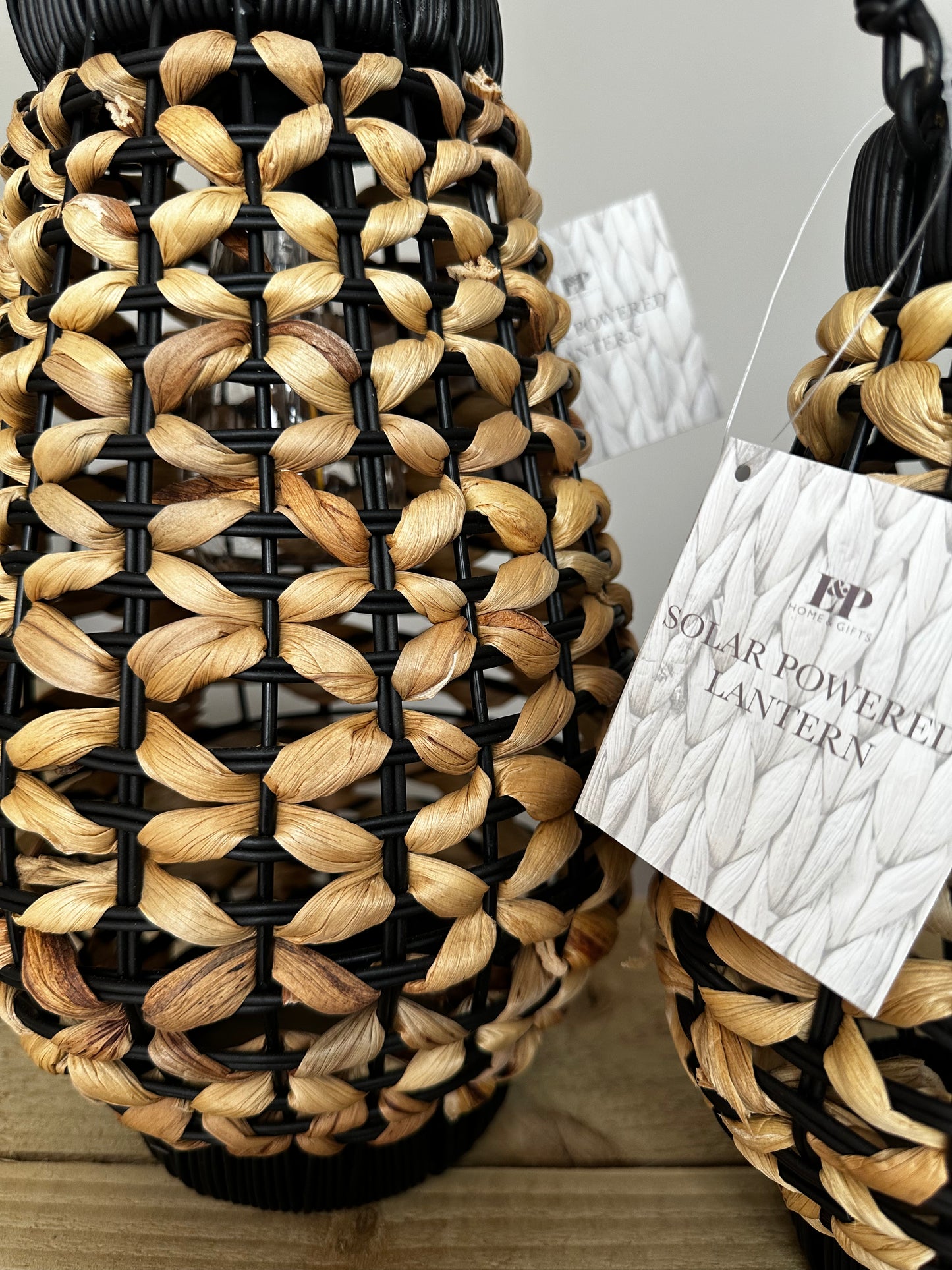 Set of 2 Versatile Outdoor Solar Lantern Lights