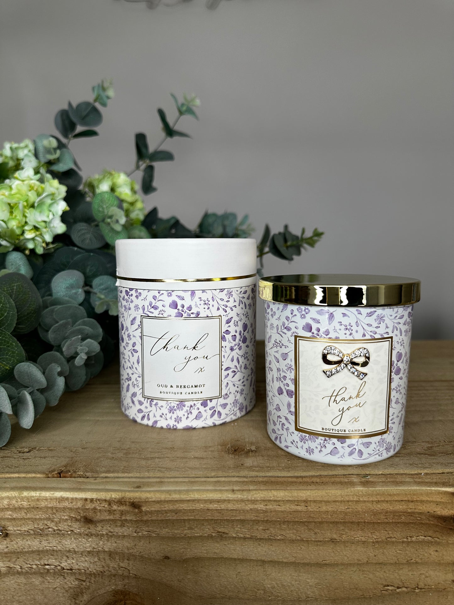 Scented Votive Candle in Gift Box - Oud & Bergamot